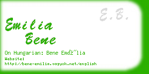 emilia bene business card